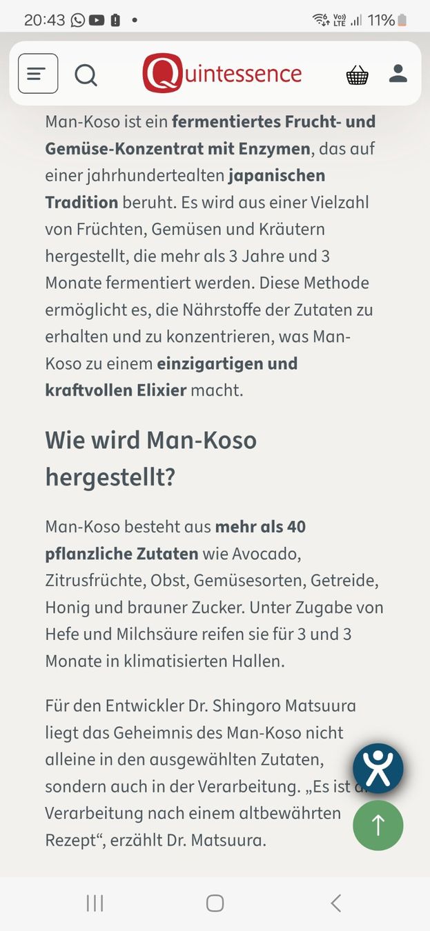 Aliments & Spécialités: Man Koso Premium – Neuf avec emballage d'origine à Schupfart par Resi66 2