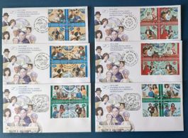 UNO Combo 1999 Weltpostverein spez. Block Kreuz + Mitte Balk