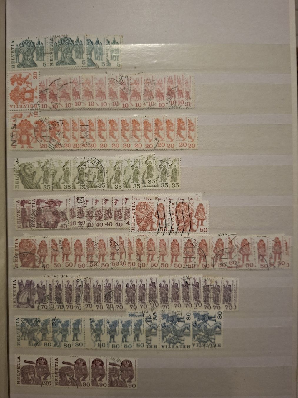 Tous les timbres: Dublettensammlung 1977 - 1992  – D'occasion à Balgach par SIMEON27
