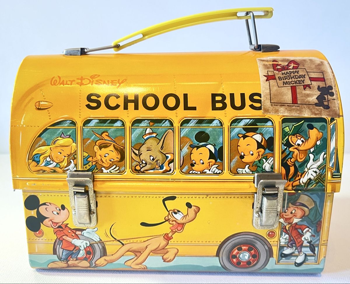 Disney Contenitori & Simili: Disney Lunchbox Schoolbus Mickey Maus. Vintage – Usato da Zürich venduto da rsa_dv8r