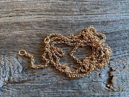 Kette Erbskette hell Rotgold verg. 50 - 55 - 60cm, Ø: 2,3mm
