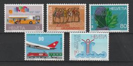 SUISSE 1987 Timbres de propagande I **