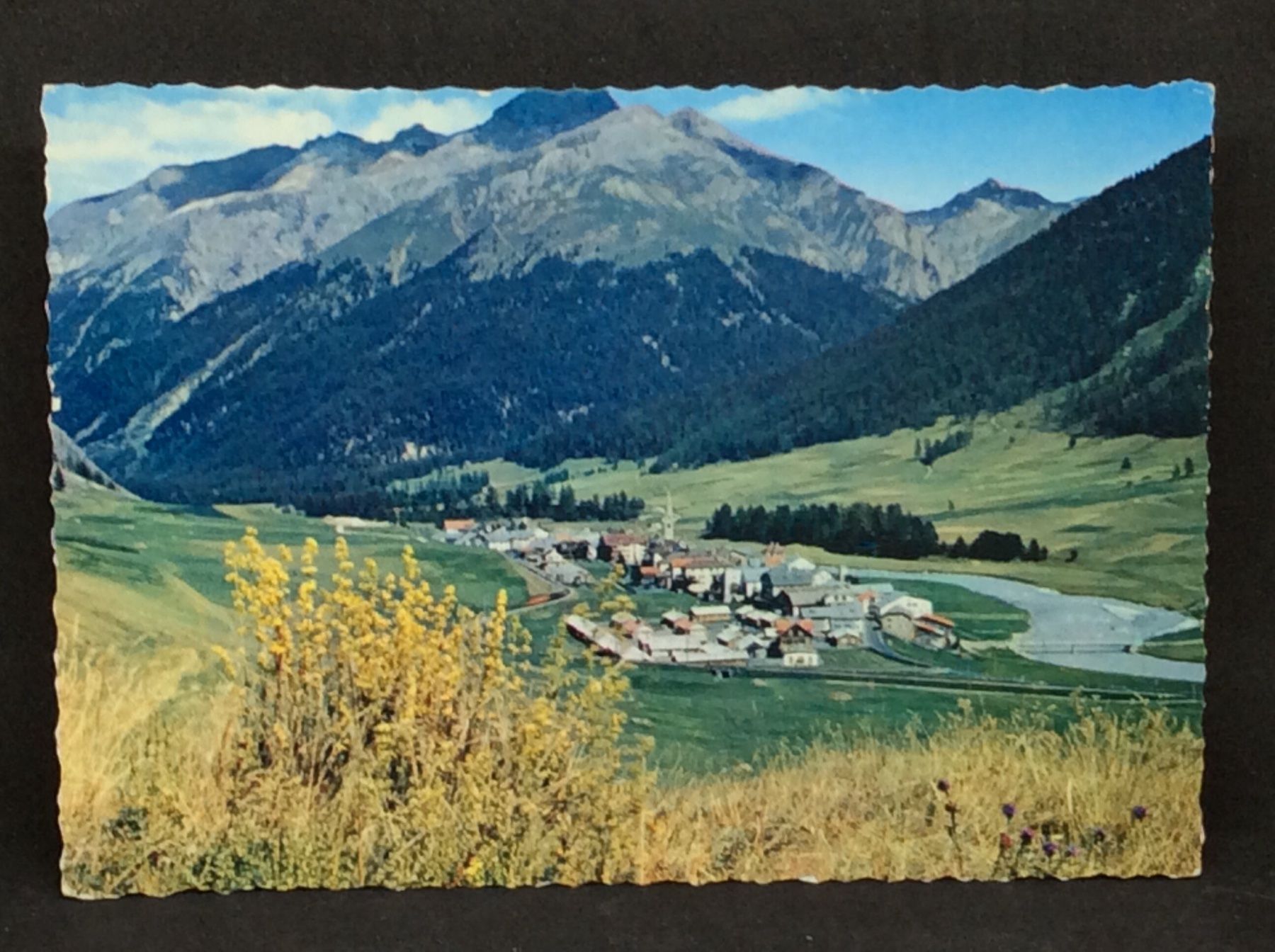 Cartoline postali: S-chanf (Engadin) gegen Piz d'Esan – Usato da Widnau venduto da Brusi9