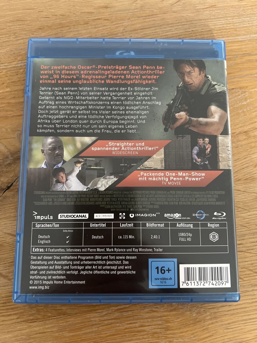 Tutti i DVDs: The Gunman Blu-ray – Usato da Steffisburg venduto da balboa_76 1