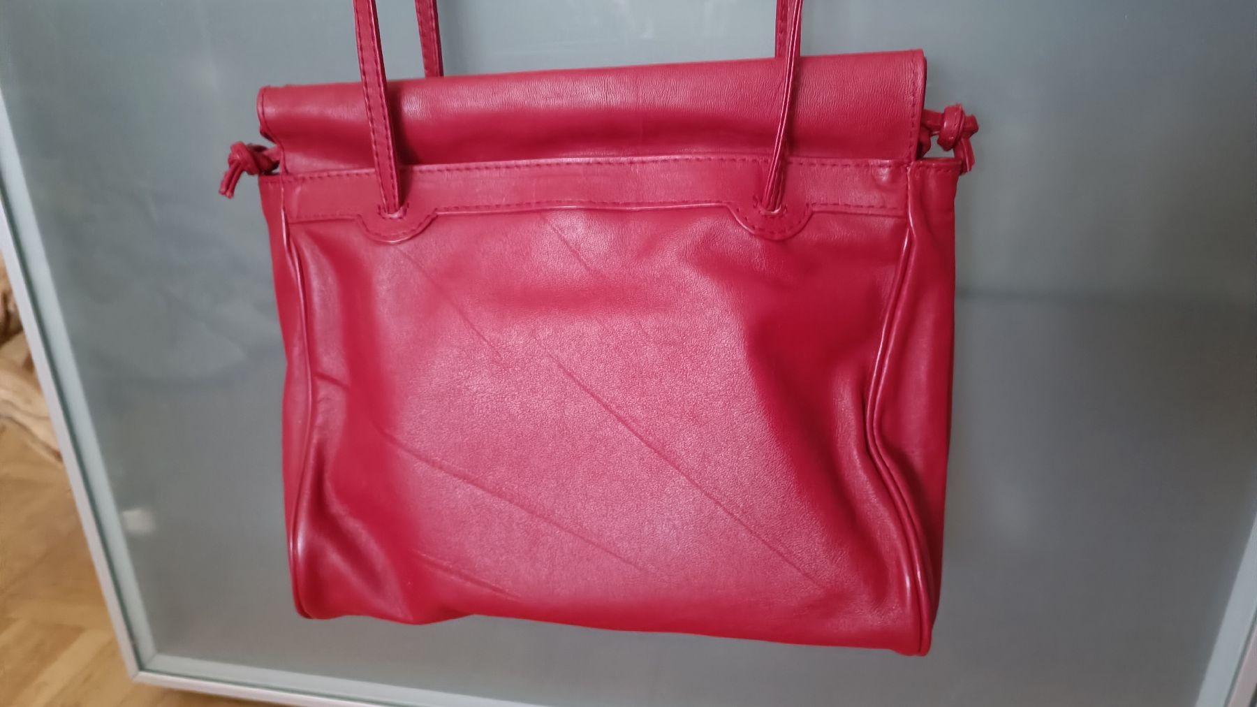 Borse da donna: Rote Damentasche/Handtasche aus Leder – Usato da Baden venduto da zuppel 1