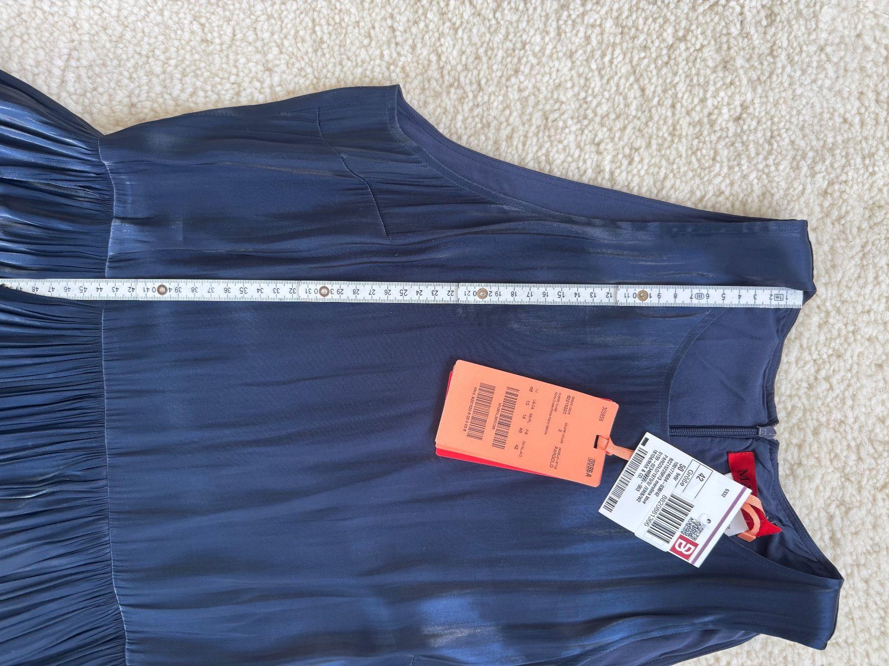 Max Mara Vestiti: MAX&Co Kleid Pargolo Navy Midi CH42 NEU – Nuovo e nell'imballaggio originale da Zuerich venduto da Moochie 6