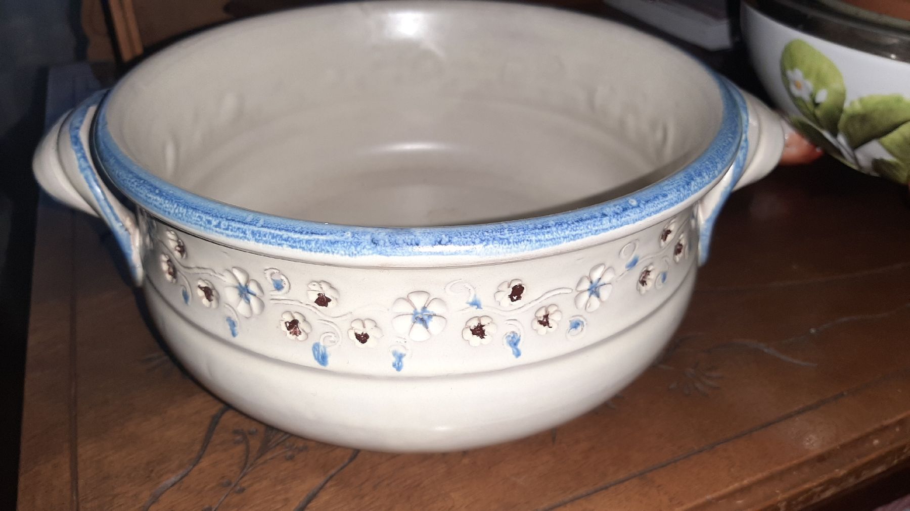 Ciotole: Keramik Schüssel mit Blumenmuster – Nuovo (secondo la descrizione) da spreitenbach venduto da lumbalplatte