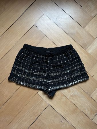 RIVER ISLAND - Shorts schwarz mit Pailletten 34
