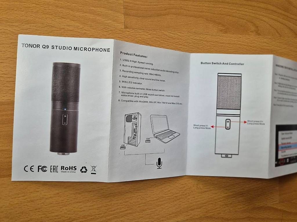 Microfoni: TONOR Q9 USB Studio-Mikrofon Set  Wie neu – Usato da Bern venduto da ley_qrn7 1