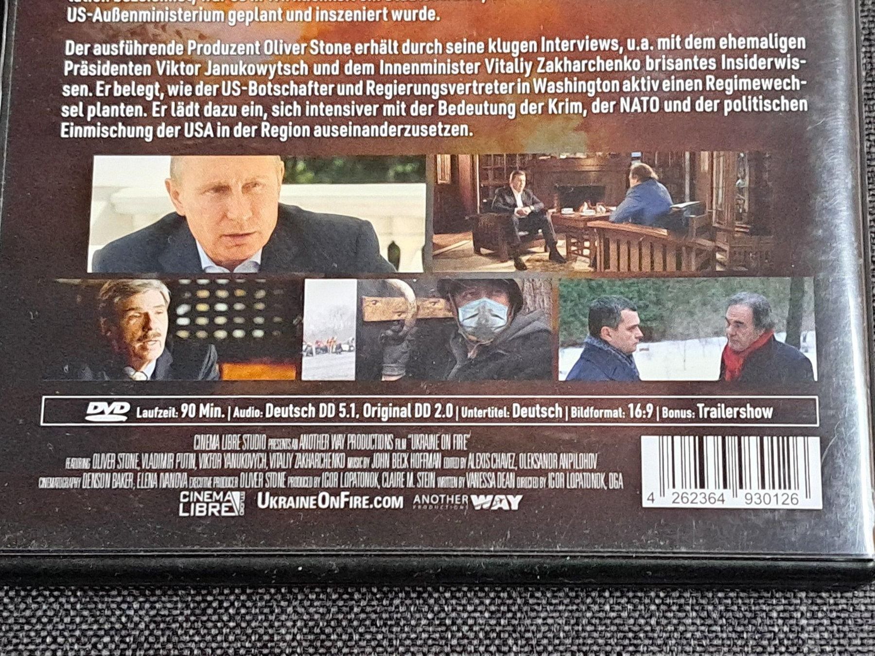 Alle DVDs: DVD Ukraine on Fire, Oliver Stone. Russische Aggression oder – Neu (gemäss Beschreibung) aus Unterseen von Kanica 3