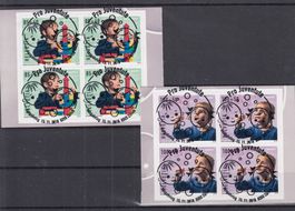 422Aa+423Aa, 422B+423B FD-Vollstpl. Heftchen und Viererblock