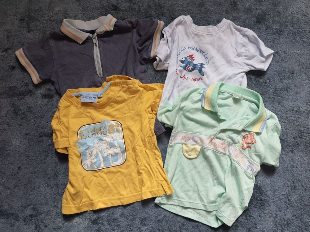 lot d'habits garçon printemps-été 80 (Gebraucht) in Montmollin für