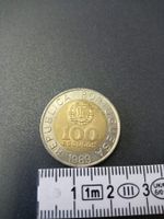 Portugal 100 Escudos Münze, Jahrgang 1989, Top Zustand