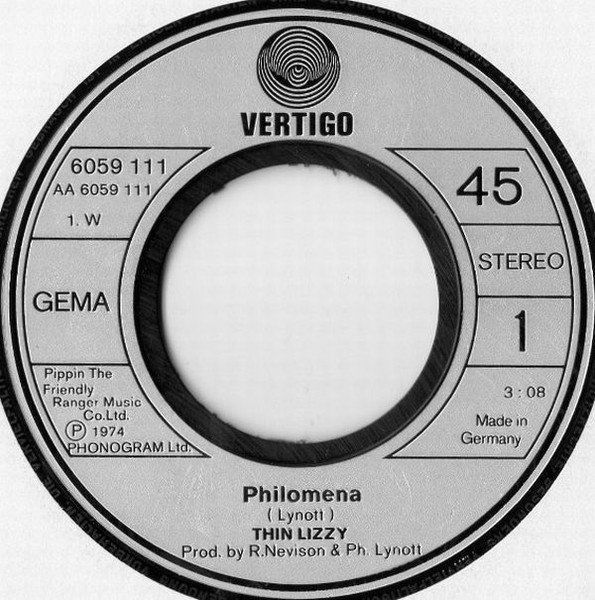 Schallplatten: Thin Lizzy Philomena 7" D 1974 Rar!!!! – Gebraucht aus Thun von Pemoya 2
