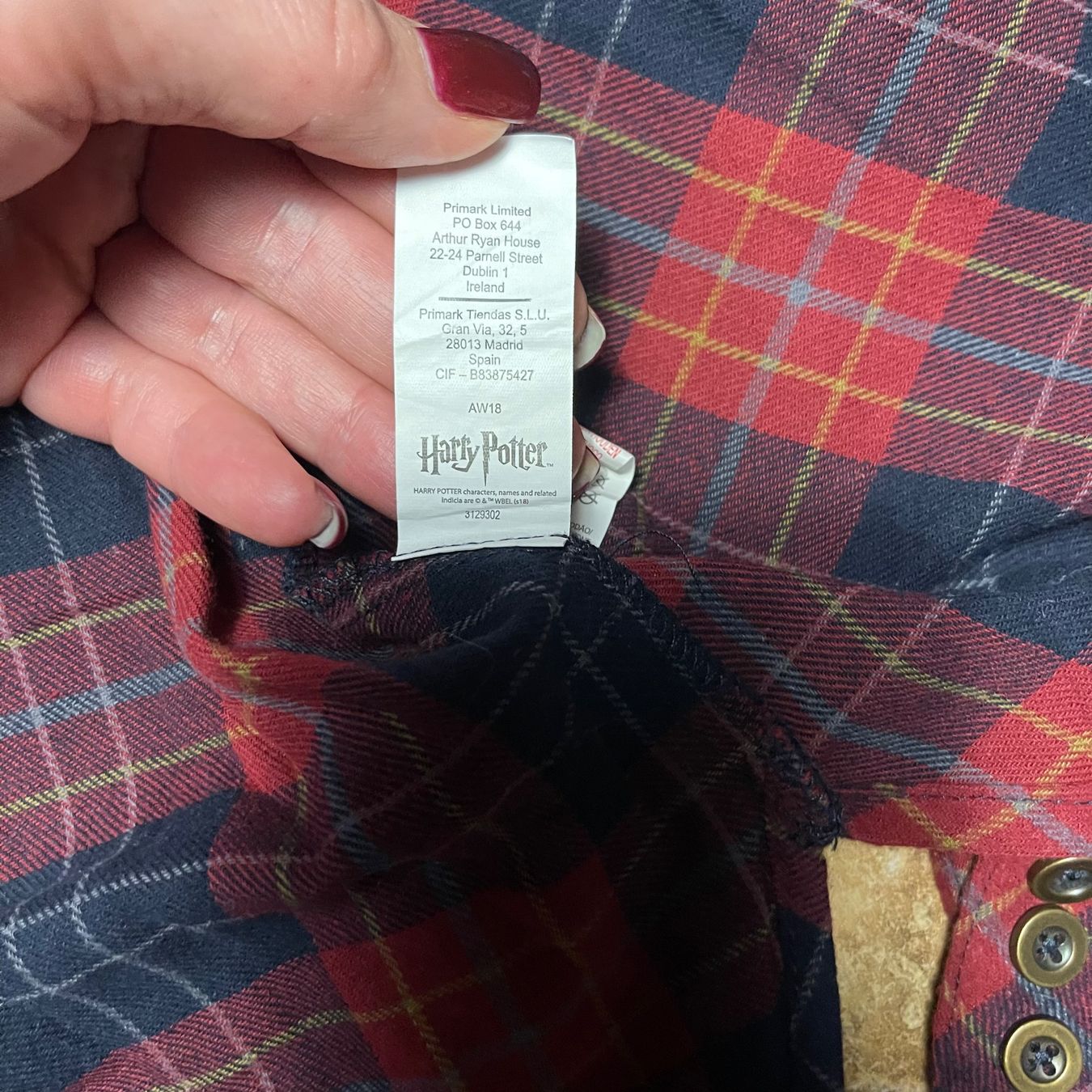 Hemden: Camicia Harry Potter, Coton di flanella taglia S – Neu (gemäss Beschreibung) aus Gordevio von LanaZimm 6