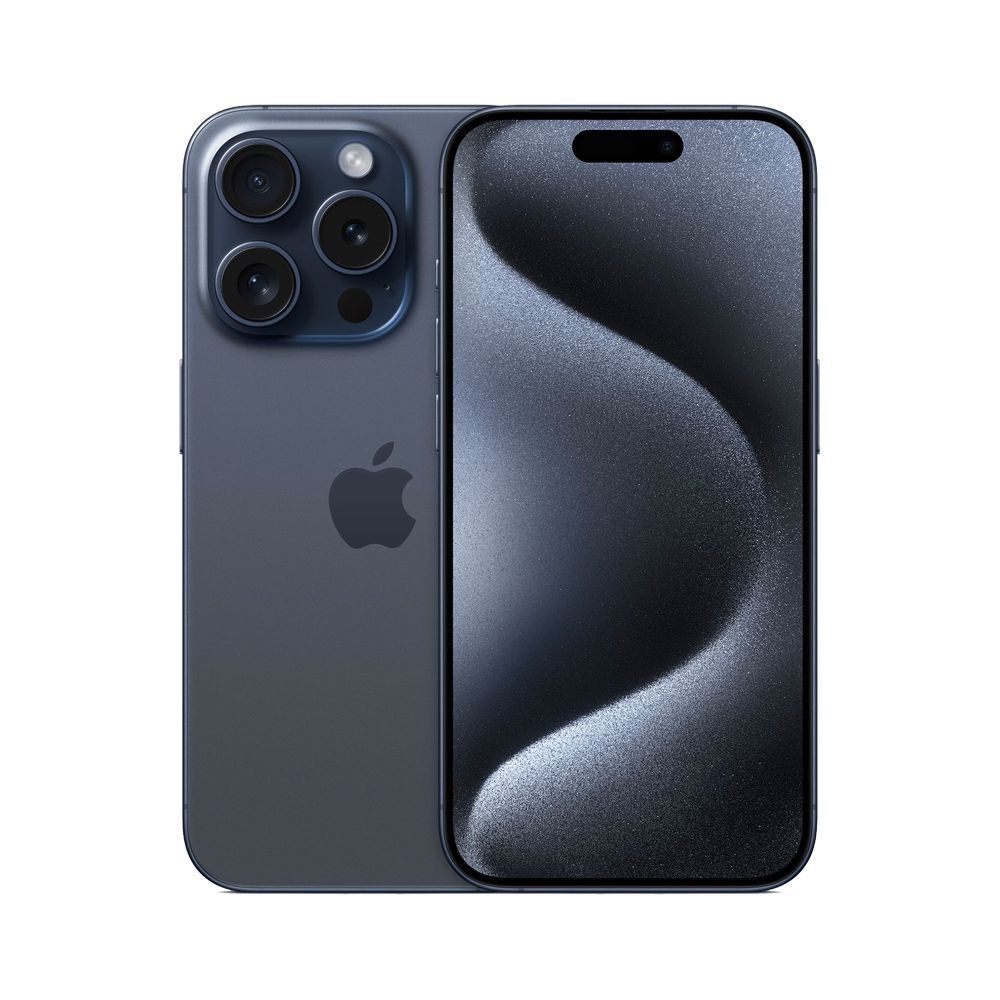 Apple Handys / Smartphones: iPhone 15 Pro Titanium Blue 256GB mit Apple Hülle Silikon – Neu (gemäss Beschreibung) aus Cham von