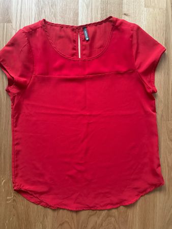 Chicoree Sommer-Bluse Rot Grösse XS, luftig & leicht