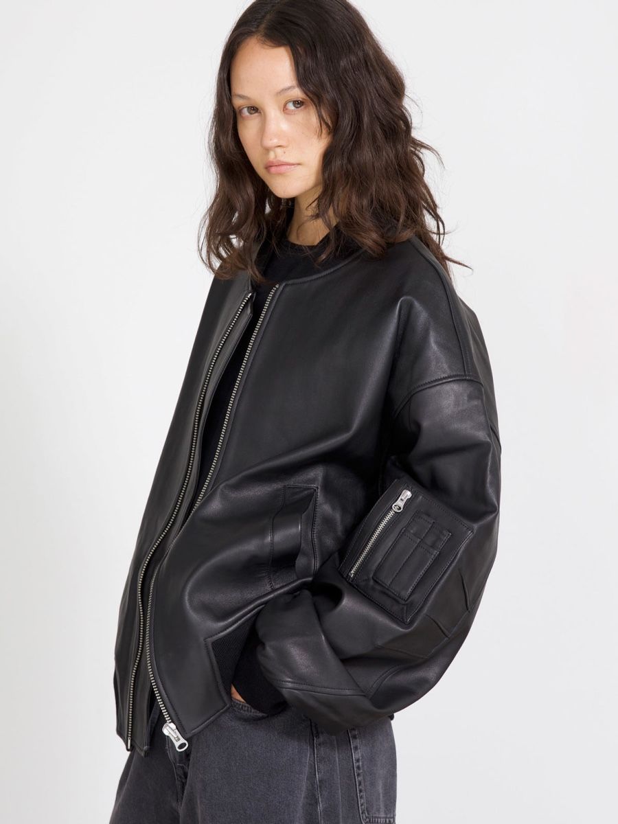 Jacken: MEOTINE Bianca Leather Bomber - Size S/M -- – Neu (gemäss Beschreibung) aus Langnau am Albis von bar_ml6k 5
