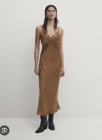 Massimo Dutti silk dress xs