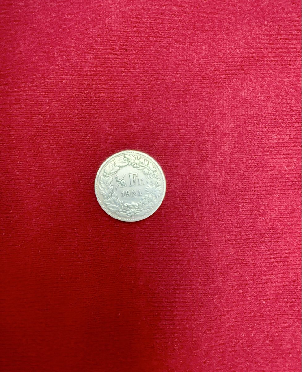Alle Münzen: 50-Rappen-Stück von 1921 – Gebraucht aus Schattenhalb von Oodaaq 2