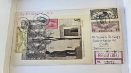 1933 Flugbrief Portland -  Chur