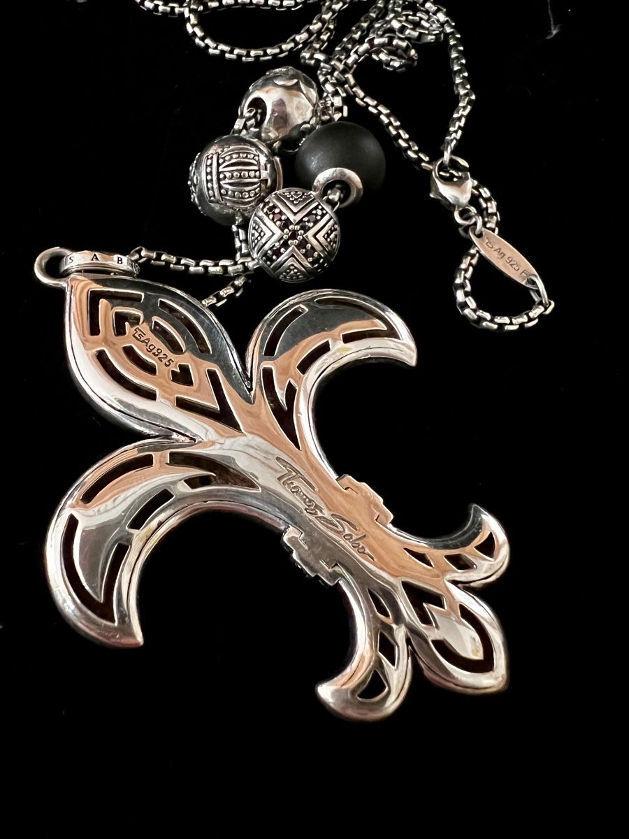 Thomas Sabo Catenine: Thomas Sabo Kette - Lilie mit Beads – Usato da Winterthur venduto da Concorde12 5