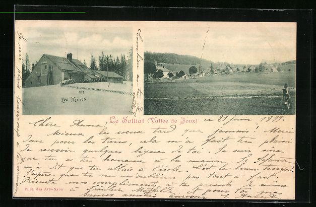 Cartes postales: AK Le Solliat, Les Mines, 1899 – D'occasion à Berlin par bartko-reher