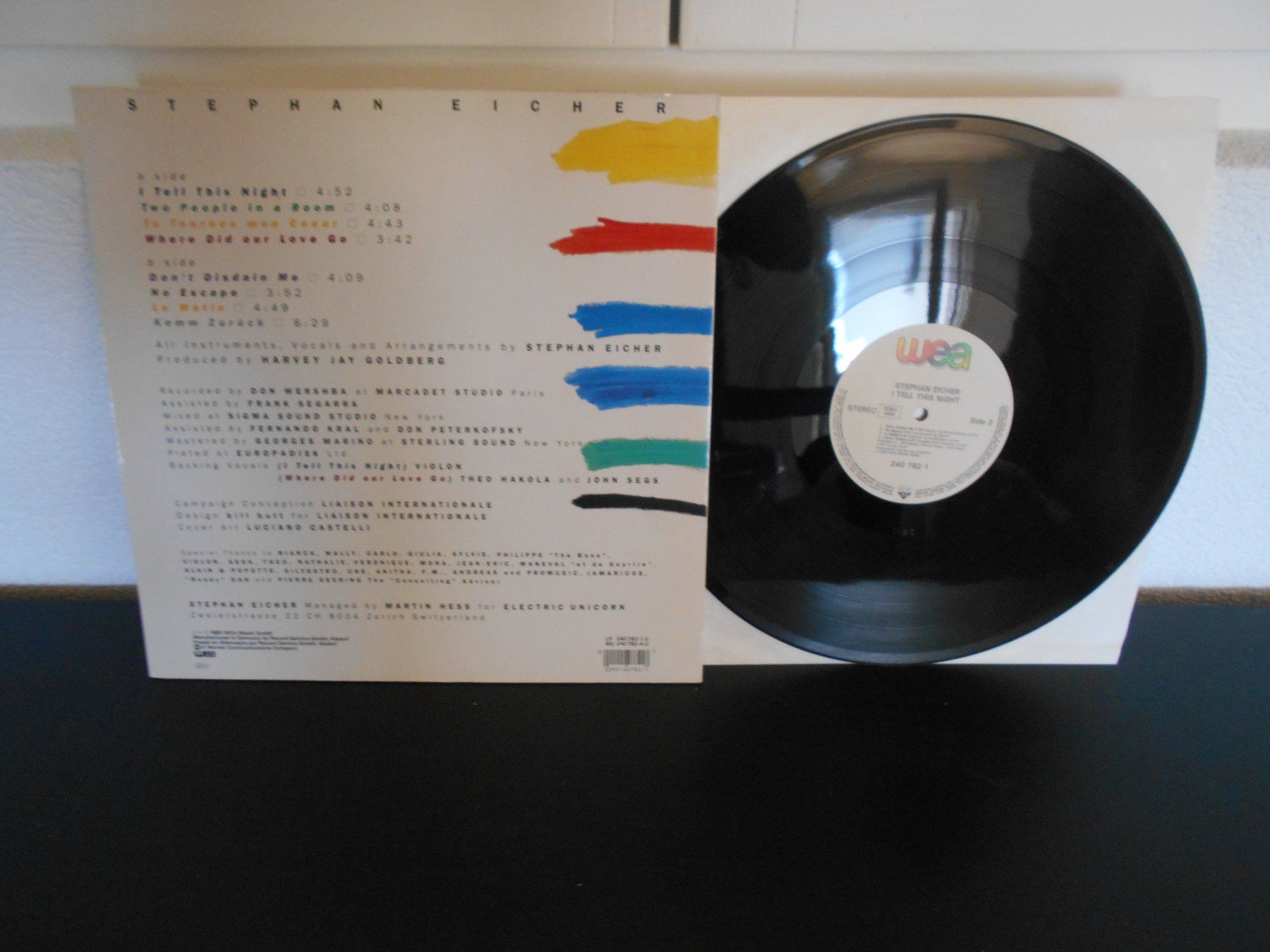 Schallplatten: Stephan Eicher – I Tell This Night / 1985 – Gebraucht aus Aarberg von witchhunter01 1