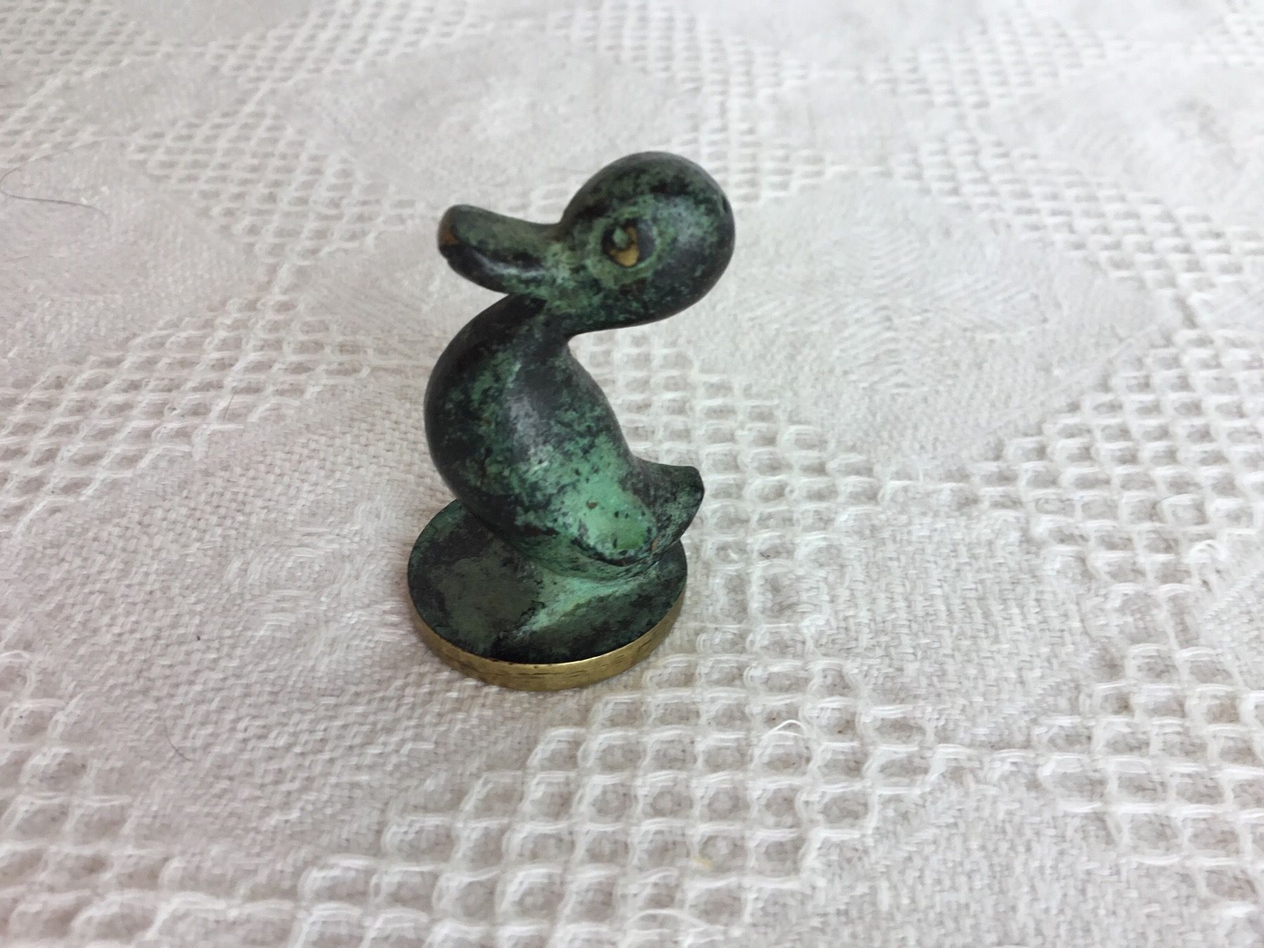 Sculture & Statue: Alte Bronce Ente (Gluttöter) – Usato da St. Gallen venduto da chamilla 1