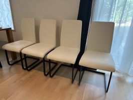 Stühle 4er Set weiss, guter Zustand