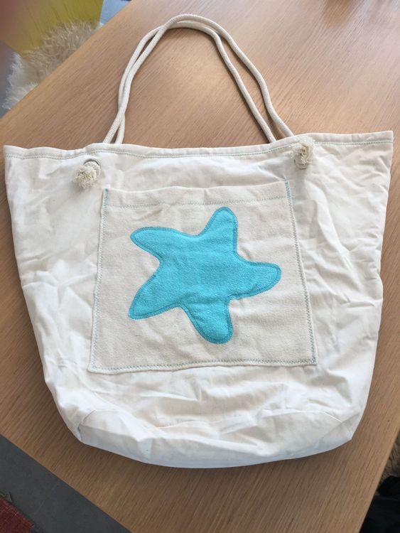 Tolle Strandtasche Frottee Biobaumwolle Earlyfish wie neu