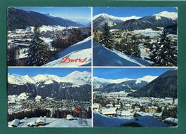 Davos, 4-Bilderkarte, 1983, gelaufen, Grossformat