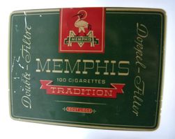 100 er Blech Zigarettendose Memphis Zürich Dübendorf