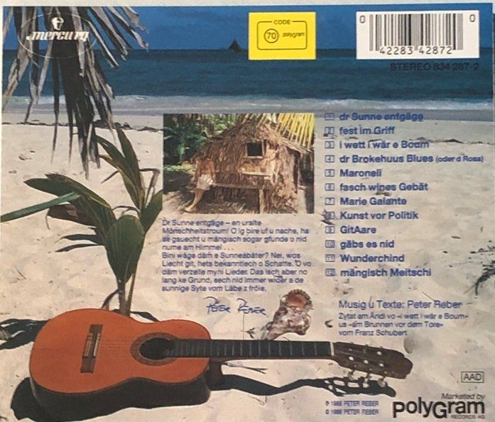 CD: Peter Reber – Dr Sunne entgäge – Usato da Grüningen venduto da azulmarron 1