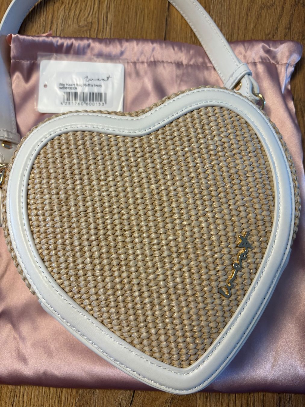 Taschen für Damen: WEAT Big Heart Bag Raffia Ivory - Echtleder – Gebraucht aus Bülach von ter_6jf8 3