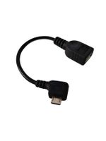 OTG Kabel MicroUSB gewinkelt auf USB A Kupplung