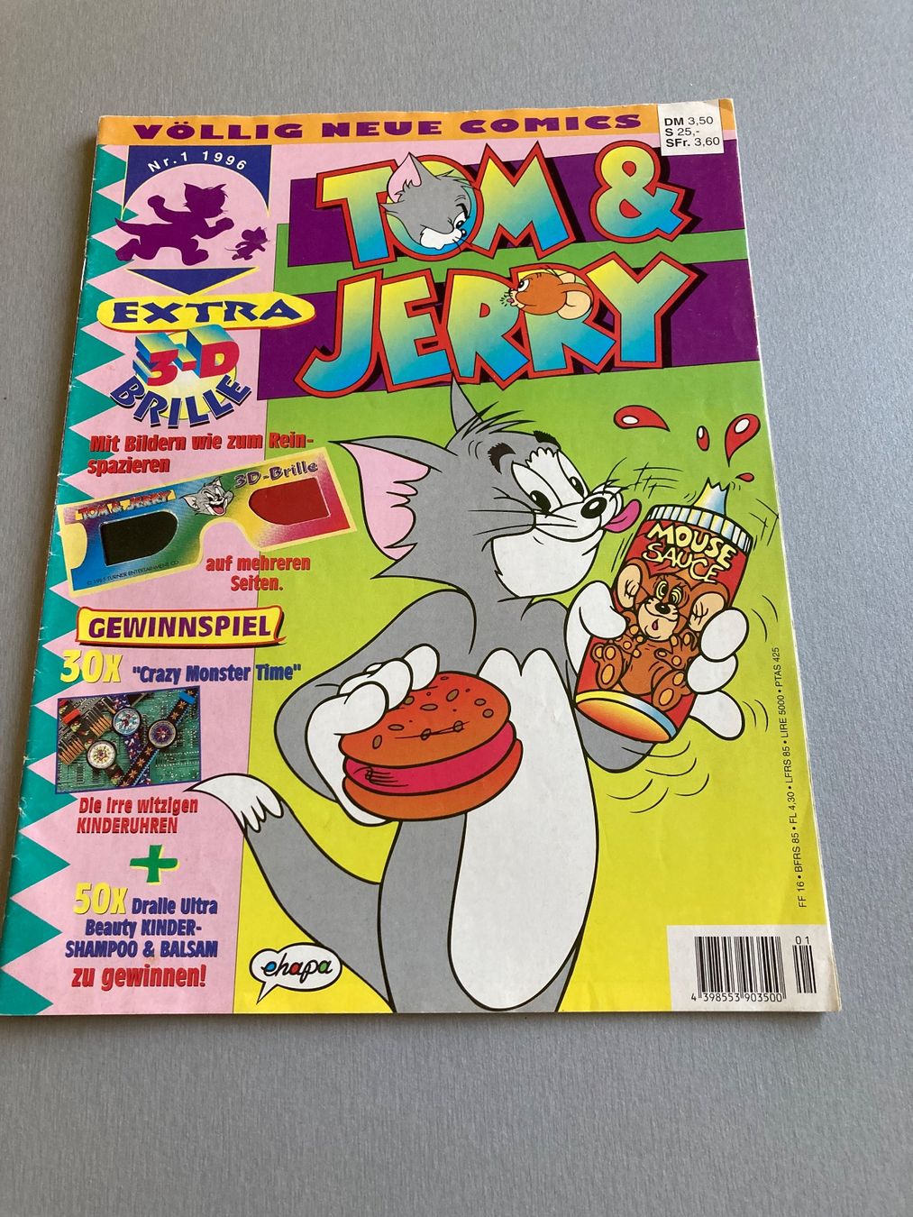 Fumetti: Comic Tom & Jerry mit Extra 3 D Brille – Usato da Wald ZH venduto da Liedermacher 1
