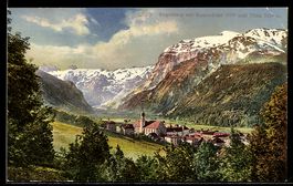 AK Engelberg, Ortsansicht mit Spannörter und Titlis