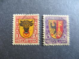 PJ 1918 Satz gestempelt