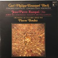 C.P.E. Bach – Flöten- und Cellokonzert (LP, Rampal / Boulez)