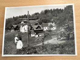 ANTIKE ANSICHTSKARTE AUFIBERG RICKENBACH OB SCHWYZ