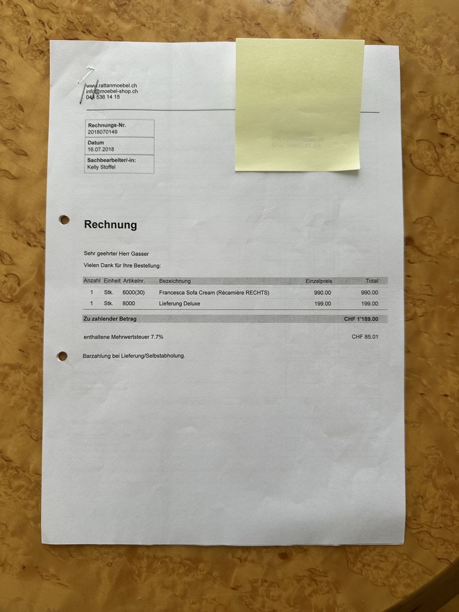 Sofas: Komplette Sofagruppe (Sofa, Teppich, Glastisch, Stehlampen) – Gebraucht aus Küsnacht ZH von Glenny02 7
