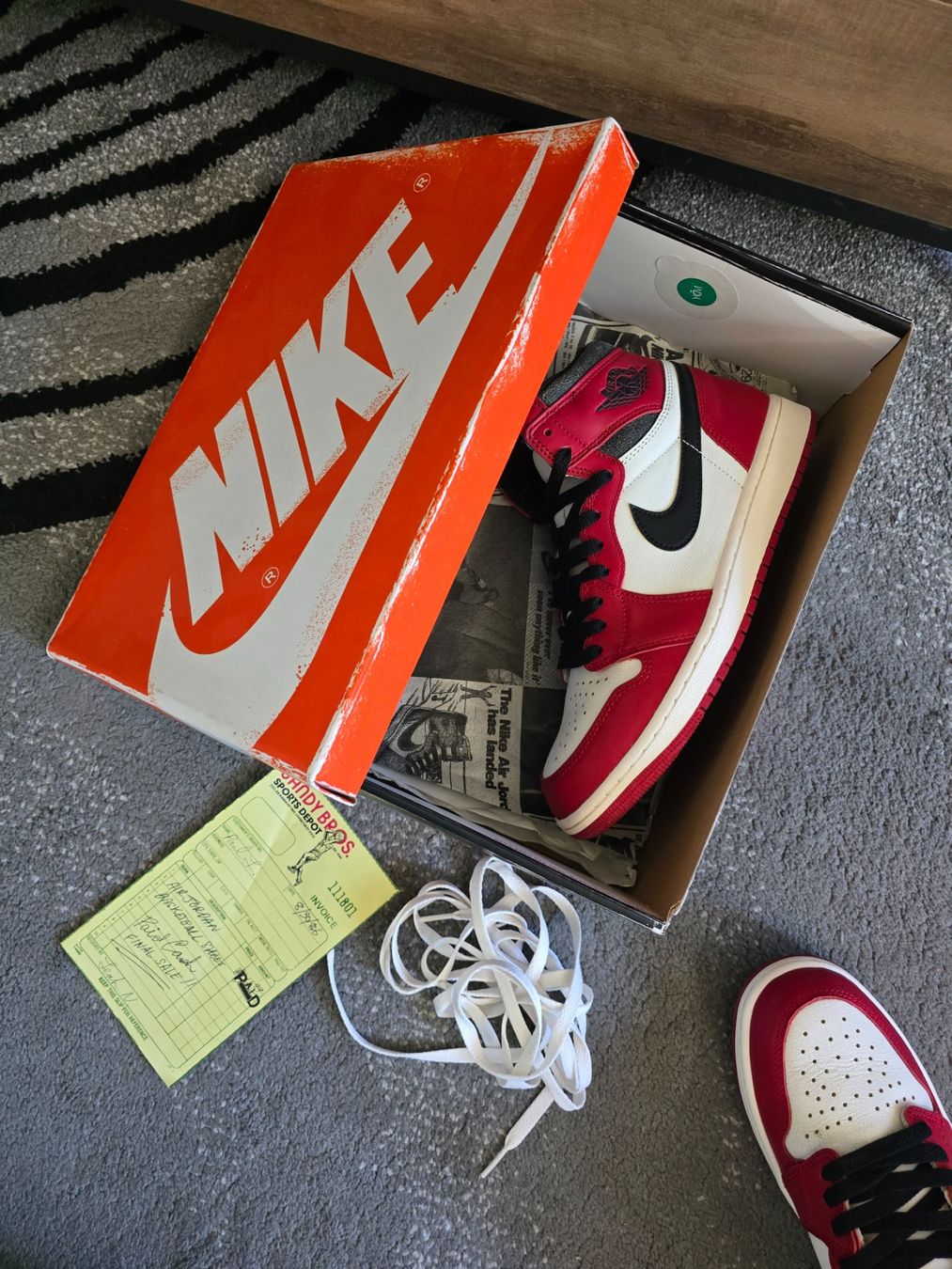 Chaussures hommes: Jordan 1 high chicago lost and found – Neuf (Voir description) à Bôle par A_Kickstory 5