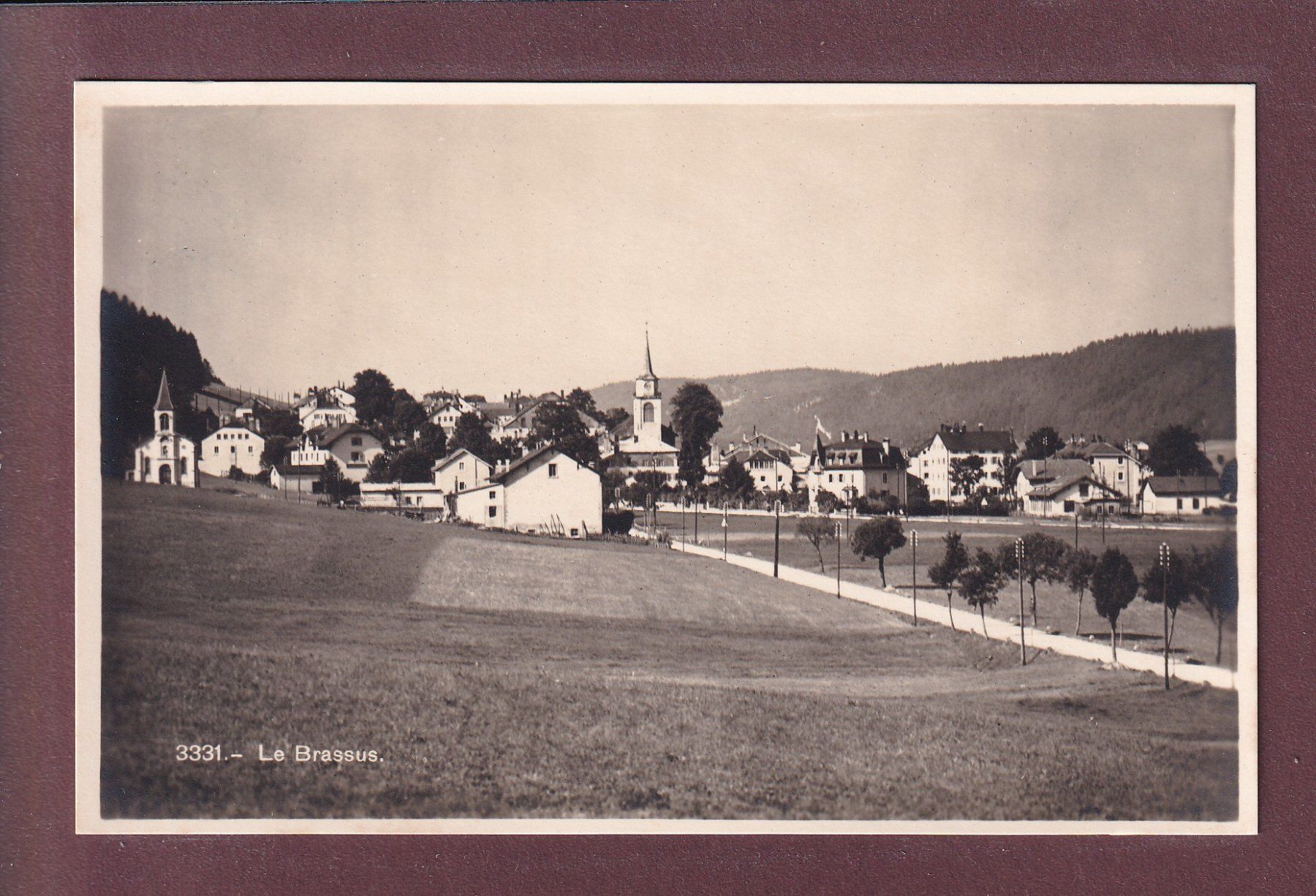 Cartoline postali: LE BRASSUS – Usato da Pully venduto da nicecards