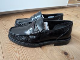 Schwarze Loafers aus Echtleder Grösse 42