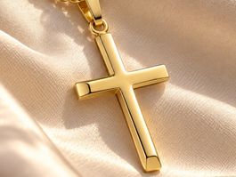 Anhänger Kreuz aus 333 - 8 Karat Gelbgold