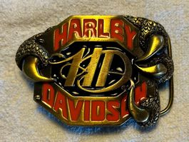 Harley Davidson Gurtschnalle Buckle HOG Motorcycles Vintage