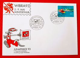 1993 Sonderausgabe Junaphilex anlässlich Wibra Winterthur