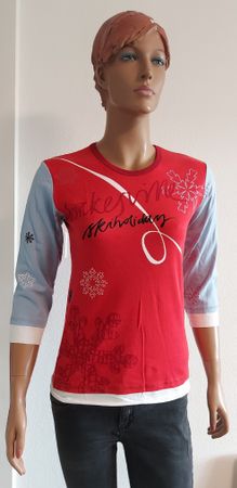 Schönes Winter Langarm Shirt "Ski Holiday" Gr. S H&M