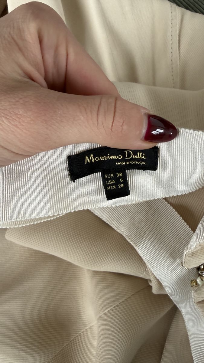 Massimo Dutti Gonne: Massimo Dutti Skirt, Beige Colour, Size 38 – Usato da zug venduto da Inaar 5